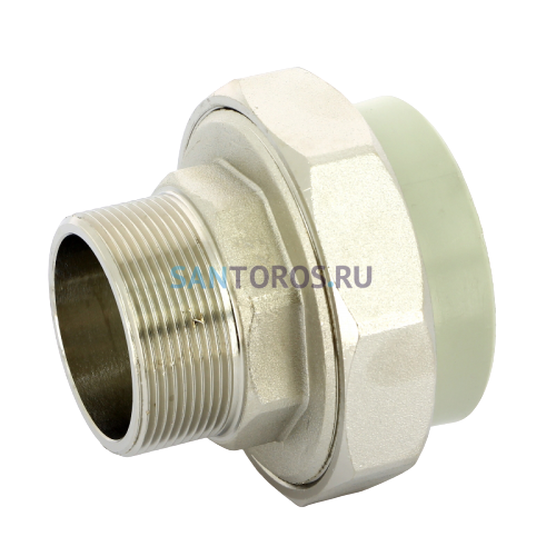 Разъёмное соединение PPR с наружной резьбой 63x2 FV-Plast AA237063002