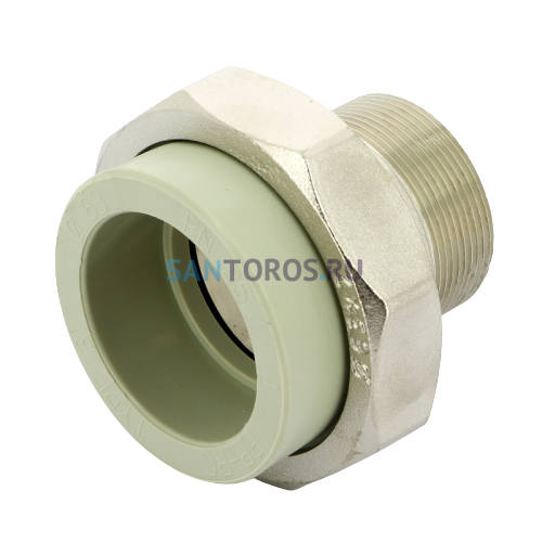 Разъёмное соединение PPR с наружной резьбой 63x2 FV-Plast AA237063002
