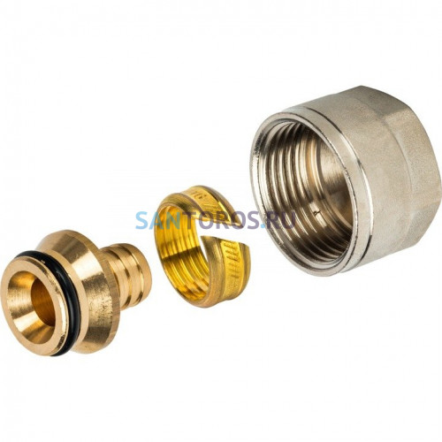 Фитинг компрессионный для труб PE-X 16х2,2х3/4 Stout SFC-0020-001622