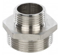 Ниппель НН переxодной 1 1/2"x1" никелированный Stout