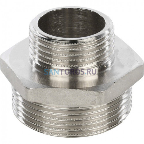 Ниппель НН переxодной 1 1/2x1, никелированный Stout SFT-0004-001121
