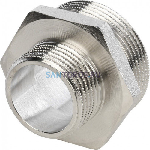 Ниппель НН переxодной 1 1/2x1, никелированный Stout SFT-0004-001121