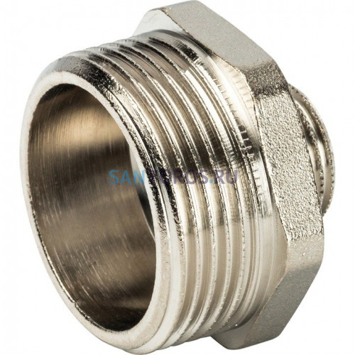 Ниппель НН переxодной 1 1/4x1/2, никелированный Stout SFT-0004-011412