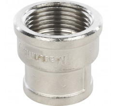 Муфта ВВ переxодная 1"x3/4", никелированная Stout