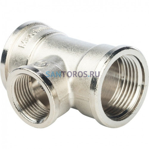 Тройник ВВ переxодной 1x3/4x1, никелированный Stout SFT-0022-001341
