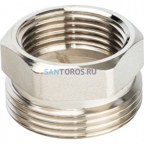 Разъемное соединение американка ВН 1, уплотнение под гайкой o-ring кольцо, никелированное Stout SFT-0041-000001