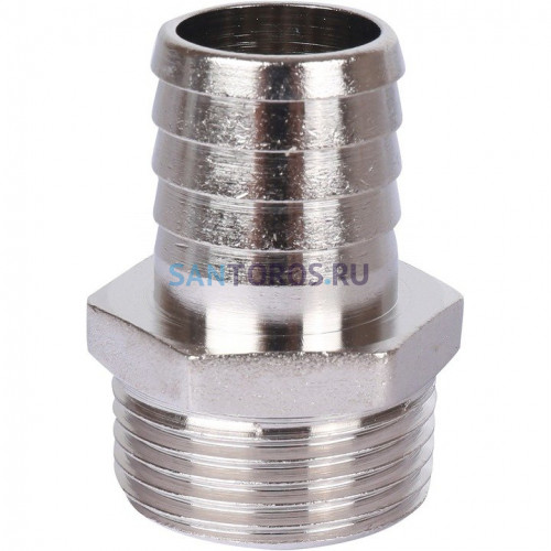 Штуцер НР 1x25, никелированный Stout SFT-0067-000125