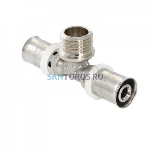 Тройник пресс с наружной резьбой 20х1/2х20 Valtec VTm.233.N.200420