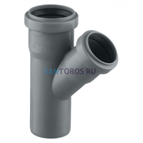 Тройник канализационный HTEA 50х40/45° Ostendorf 112210