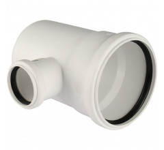Тройник канализационный Raupiano Plus 110/50х87° Rehau (11213241001)