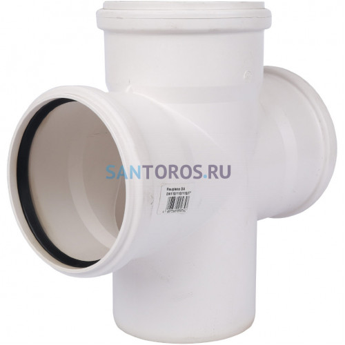 Крестовина канализационная Raupiano Plus 110/110/110/87° одноплоскостная Rehau (11215541001) 11215541001