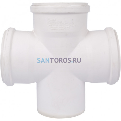 Крестовина канализационная Raupiano Plus 110/110/110/87° одноплоскостная Rehau (11215541001) 11215541001