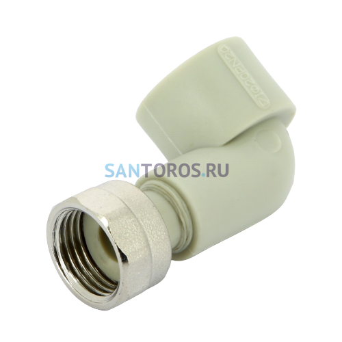 Угольник PPR с накидной гайкой 20x1/2 FV-Plast AA227020012