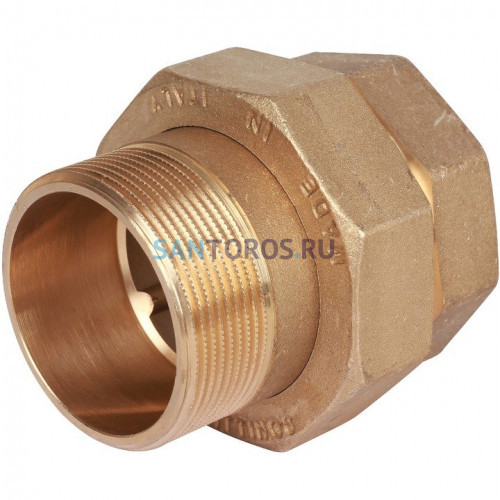 Разъемное соединение американка ВН 2, уплотнение под гайкой o-ring кольцо Stout SFT-0040-000002