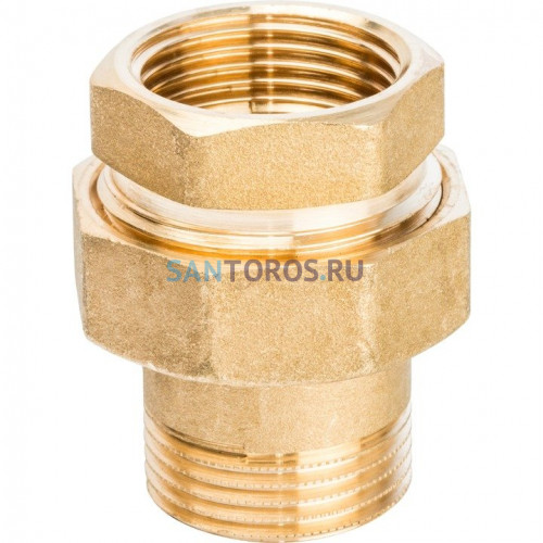 Разъемное соединение 1 американка ВН, уплотнение под гайкой по плоскости Stout SFT-0044-000001