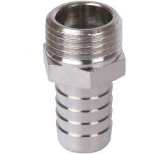 Штуцер НР 1/2"x16, никелированный Stout