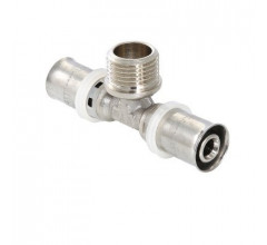 Тройник пресс с наружной резьбой 26х3/4"х26 Valtec