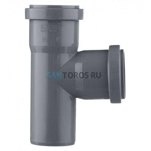 Тройник канализационный HTEA 50х50/90° Ostendorf 112400