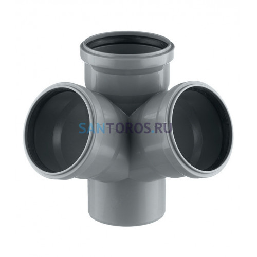 Крестовина канализационная HTED 110х110х110 67° двухплоскостная Ostendorf 115920
