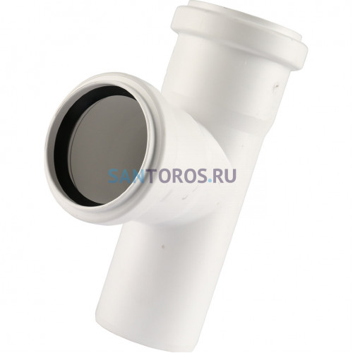 Тройник канализационный Raupiano Plus 50/50х87° Rehau (11212541001) 11212541001