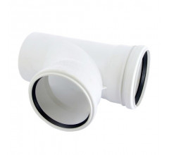 Тройник канализационный Raupiano Plus 110/110х87° Rehau (11230051001)