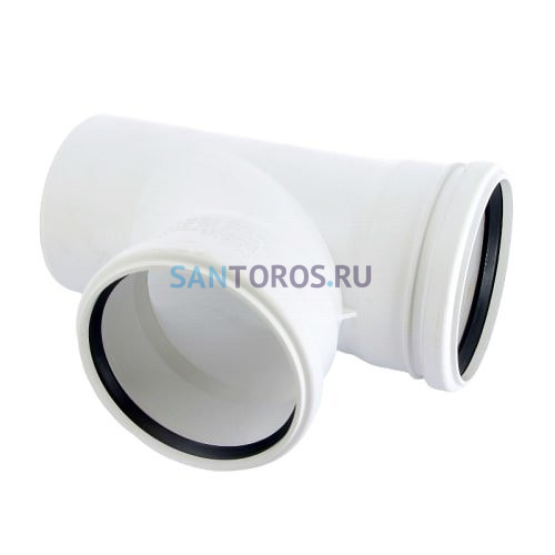 Тройник канализационный Raupiano Plus 110/110х87° Rehau (11230051001) 11230051001