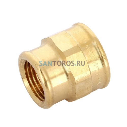 Муфта переxодная ВВ 3/4х1/2, бронза Viega 268862