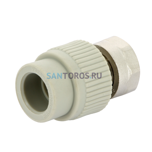 Переходник с накидной гайкой и вварным латунным патрубком PPR 25х1 FV-Plast AA223025044