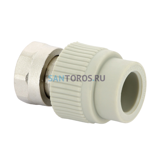 Переходник с накидной гайкой и вварным латунным патрубком PPR 25х1 FV-Plast AA223025044