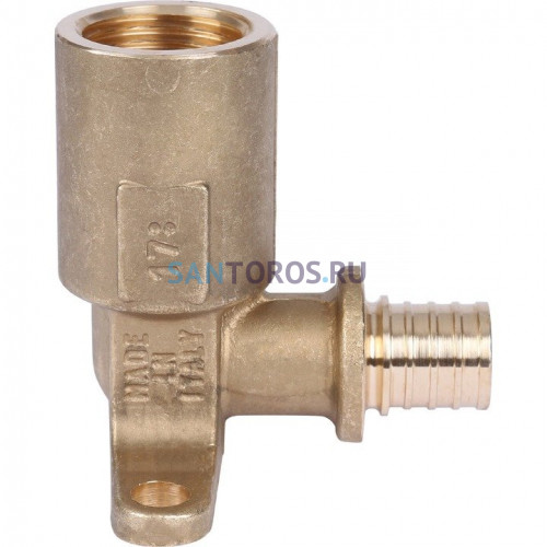 Угольник настенный с длинным нарезным патрубком 16-Rp 1/2 Stout SFA-0032-001612