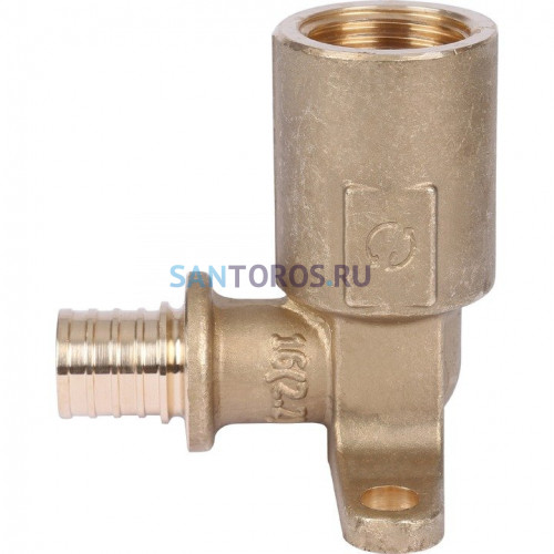Угольник настенный с длинным нарезным патрубком 16-Rp 1/2 Stout SFA-0032-001612