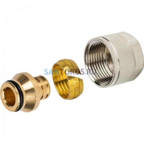 Фитинг компрессионный для труб PE-X 20х2,8х3/4 Stout SFC-0020-002028