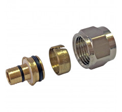 Фитинг компрессионный для труб PEX-AL-PEX 16х2,6х1/2" Stout