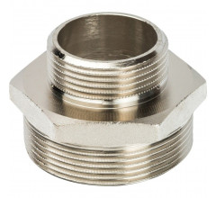 Ниппель НН переxодной 2"x1 1/4", никелированный Stout