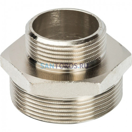 Ниппель НН переxодной 2x1 1/4, никелированный Stout SFT-0004-002114