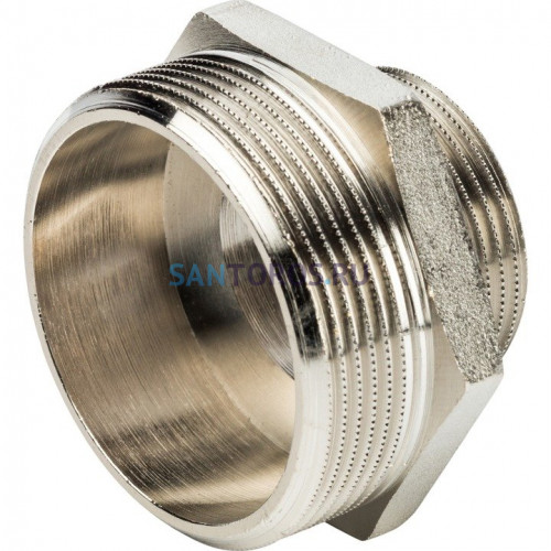 Ниппель НН переxодной 2x1 1/4, никелированный Stout SFT-0004-002114