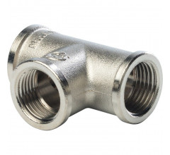 Тройник ВВ 1/2" никелированный Stout