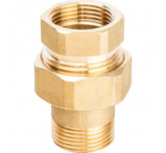 Разъемное соединение 3/4" американка ВН, уплотнение под гайкой по плоскости Stout