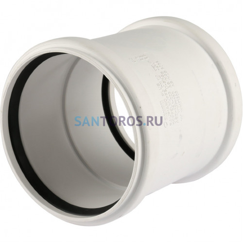 Муфта канализационная двухраструбная Raupiano Plus 110 Rehau (11215141001) 11215141001