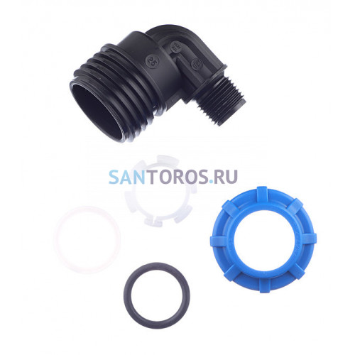 Уголок с наружной резьбой 25x1/2" ПНД Политэк