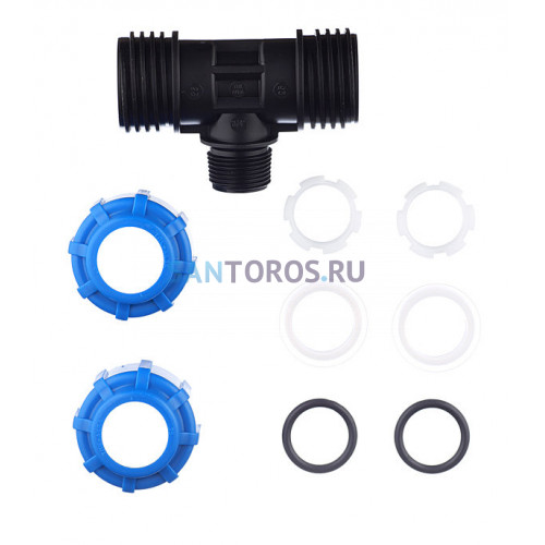 Тройник с наружной резьбой 25x3/4x25 ПНД Политэк 51253425ПОЛИТЭК