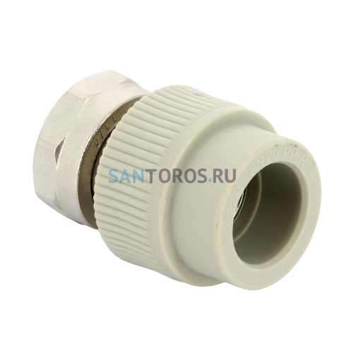 Переходник с накидной гайкой и вварным латунным патрубком PPR 32х1 1/4 FV-Plast AA223032054