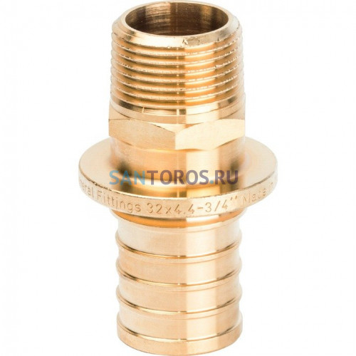 Переходник с наружной резьбой 32xR 3/4 для труб из сшитого полиэтилена Stout SFA-0001-003234