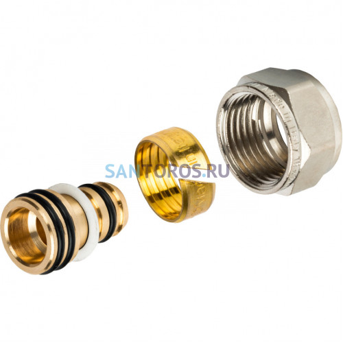 Фитинг компрессионный для труб PEX-AL-PEX 16х2,0х1/2 Stout SFC-0022-001620