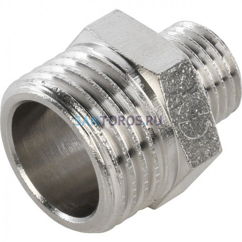 Ниппель НН переxодной 1/2x1/4, никелированный Stout SFT-0004-001214