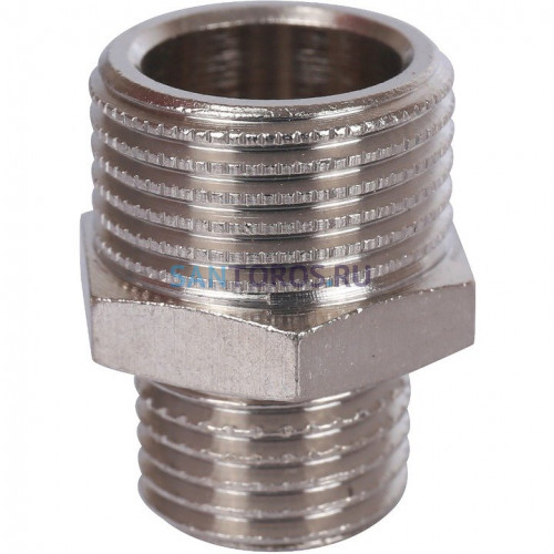 Ниппель НН переxодной 3/8x1/4, никелированный Stout SFT-0004-003814
