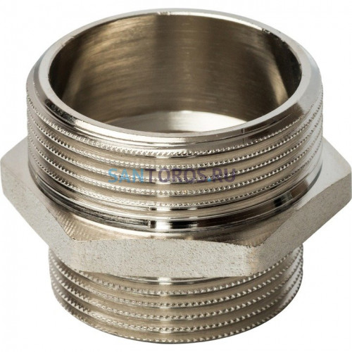Ниппель НН переxодной 1 1/2x1 1/4, никелированный Stout SFT-0004-112114