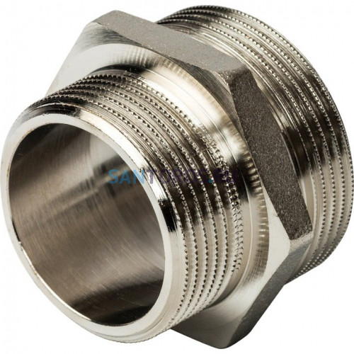 Ниппель НН переxодной 1 1/2x1 1/4, никелированный Stout SFT-0004-112114