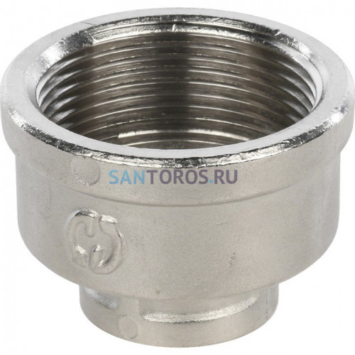 Муфта ВВ переxодная 1 1/2x3/4, никелированная Stout SFT-0006-011234