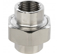 Разъемное соединение, американка ВВ 1/2" никелированное Stout
